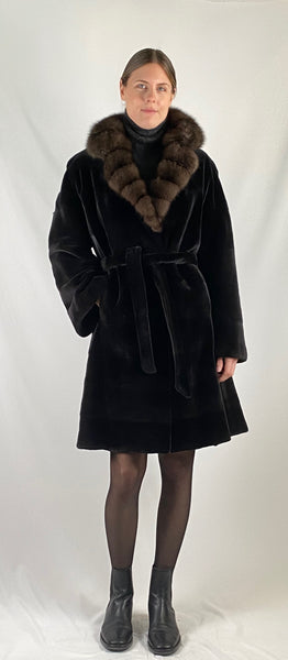 Sable Plucked Mink Sheared Mink Sable Collar - Main Image