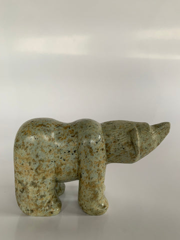 mother, daughter, grand-mother, six nations, Soapstone, sculpture, carving, inuit, serpentine, green, inukshuk, seal, faceloon, bird, handcrafted, made in canada,canadian, Canadian made, Canadian heritage,montreal, old port, local, high quality, international shipping, shipping, usa, europe, heritage gallery, heritage galerie, www.heritagegallery.ca, cape doest, iqualuit, native, igloo, eskimo, north, art stone, rock, artist, drummer, dancing, man, caribou bone, spirit, iroquois, Bear, Todd Longboat