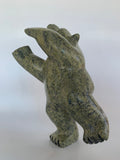 Soapstone, sculpture, carving, inuit, serpentine, green, inukshuk, seal, phoque, loon, bird, handcrafted, made in canada,canadian, Canadian made, Canadian heritage,montreal, old port, local, high quality, international shipping, shipping, usa, europe, heritage gallery, heritage galerie, www.heritagegallery.ca, cape doest, iqualuit, native, polar bear, igloo, eskimo, north, art stone, marble, rock, artist, drummer, dancing, man, caribou bone, Hunter, black, dark, Abe Simonie, inukshuk  Edit alt text