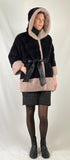 Mink Navy & Pink Hooded Jacket