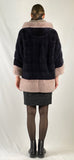Mink Navy & Pink Hooded Jacket