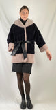 Mink Navy & Pink Hooded Jacket