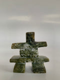 Soapstone, sculpture, carving, inuit, serpentine, green, inukshuk, seal, phoque, loon, bird, handcrafted, made in canada,canadian, Canadian made, Canadian heritage,montreal, old port, local, high quality, international shipping, shipping, usa, europe, heritage gallery, heritage galerie, www.heritagegallery.ca, cape doest, iqualuit, native, polar bear, igloo, eskimo, north, art stone, marble, rock, artist, drummer, dancing, man, caribou bone, Hunter, black, dark, Alex Lyta, inukshuk, carving