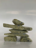 Soapstone, sculpture, carving, inuit, serpentine, green, inukshuk, seal, phoque, loon, bird, handcrafted, made in canada,canadian, Canadian made, Canadian heritage,montreal, old port, local, high quality, international shipping, shipping, usa, europe, heritage gallery, heritage galerie, www.heritagegallery.ca, cape doest, iqualuit, native, polar bear, igloo, eskimo, north, art stone, marble, rock, artist, drummer, dancing, man, caribou bone, Hunter, black, dark, Isa Oqutaq, inukshuk, carving