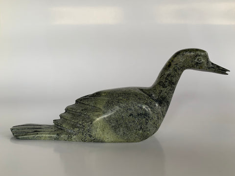 Soapstone, sculpture, carving, inuit, iroquois, serpentine, green, inukshuk, seal, phoque, loon, bird, handcrafted, made in canada,canadian, Canadian made, Canadian heritage,montreal, old port, local, high quality, international shipping, shipping, usa, europe, heritage gallery, heritage galerie, www.heritagegallery.ca, cape doest, iqualuit, native, polar bear, igloo, eskimo, north, art stone, marble, rock, artist, baby, mother, Lyta Josephie, carving