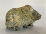 Soapstone, sculpture, carving, inuit, serpentine, green, inukshuk, seal, phoque, loon, bird, handcrafted, made in canada,canadian, Canadian made, Canadian heritage,montreal, old port, local, high quality, international shipping, shipping, usa, europe, heritage gallery, heritage galerie, www.heritagegallery.ca, cape doest, iqualuit, native, polar bear, igloo, eskimo, north, art stone, marble, rock, artist, drummer, dancing, man, caribou bone, Hunter, black, dark, muskox, Pudlalik Shaa