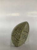 mother, daughter, grand-mother, six nations, Soapstone, sculpture, carving, inuit, serpentine, green, inukshuk, seal, faceloon, bird, handcrafted, made in canada,canadian, Canadian made, Canadian heritage,montreal, old port, local, high quality, international shipping, shipping, usa, europe, heritage gallery, heritage galerie, www.heritagegallery.ca, cape doest, iqualuit, native, igloo, eskimo, north, art stone, rock, artist, drummer, man, caribou bone, spirit, iroquois, eagle, Cadaha'wenoda, face, carving