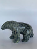 Soapstone, sculpture, carving, inuit, serpentine, green, inukshuk, seal, phoque, loon, bird, handcrafted, made in canada,canadian, Canadian made, Canadian heritage,montreal, old port, local, high quality, international shipping, shipping, usa, europe, heritage gallery, heritage galerie, www.heritagegallery.ca, cape doest, iqualuit, native, polar bear, igloo, eskimo, north, art stone, marble, rock, artist, drummer, dancing, man, caribou bone, Hunter, black, dark, Tony Oqutaq, inukshuk, carving