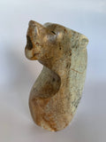 mother, daughter, grand-mother, six nations, Soapstone, sculpture, carving, inuit, serpentine, green, inukshuk, seal, faceloon, bird, handcrafted, made in canada,canadian, Canadian made, Canadian heritage,montreal, old port, local, high quality, international shipping, shipping, usa, europe, heritage gallery, heritage galerie, www.heritagegallery.ca, cape doest, iqualuit, native, igloo, eskimo, north, art stone, rock, artist, drummer, dancing, man, caribou bone, spirit, iroquois, wolf, Leroy Henry, carving