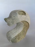 mother, daughter, grand-mother, six nations, Soapstone, sculpture, carving, inuit, serpentine, green, inukshuk, seal, faceloon, bird, handcrafted, made in canada,canadian, Canadian made, Canadian heritage,montreal, old port, local, high quality, international shipping, shipping, usa, europe, heritage gallery, heritage galerie, www.heritagegallery.ca, cape doest, iqualuit, native, igloo, eskimo, north, art stone, rock, artist, drummer, dancing, man, caribou bone, spirit, iroquois, wolf, negana'wu'u, carving