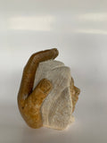 mother, daughter, grand-mother, six nations, Soapstone, sculpture, carving, inuit, serpentine, face, inukshuk, seal, faceloon, bird, handcrafted, made in canada,canadian, Canadian made, Canadian heritage,montreal, old port, local, high quality, international shipping, shipping, usa, europe, heritage gallery, heritage galerie, www.heritagegallery.ca, cape doest, iqualuit, native, igloo, eskimo, north, art stone, rock, artist, drummer, dancing, man, caribou bone, spirit, iroquois, face, Loreena Henry