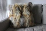 cabin, cottage, home, throw, blanket, coyote, warm, cosy, winter, fall, pictures, decoration, design, living, house, couch, carpet, Canadian heritage, montreal, local, high quality, international shipping, shipping, usa, europe, heritage gallery, heritage galerie, www.heritagegallery.ca, furrier, genuine, real fur, fur, custom, quality, handmade, made to measure, eco friendly, green fur, recycled fur, manufactured, handcrafted, made in canada, canadian, made to measure, pelts, skins, natural, pillow, white