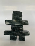 Soapstone, sculpture, carving, inuit, serpentine, green, inukshuk, seal, phoque, loon, bird, handcrafted, made in canada,canadian, Canadian made, Canadian heritage,montreal, old port, local, high quality, international shipping, shipping, usa, europe, heritage gallery, heritage galerie, www.heritagegallery.ca, cape doest, iqualuit, native, polar bear, igloo, eskimo, north, art stone, marble, rock, artist, drummer, dancing, man, caribou bone, Hunter, black, dark, Charlie Tookalook Jr., carving