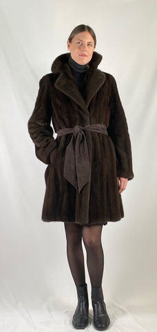 Mink Belted Coat